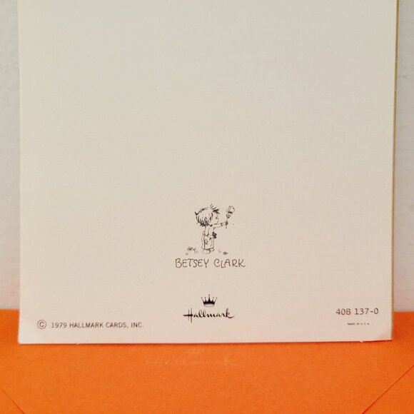 Vtg Hallmark Betsey Clark Girl Ducklings Floral Birthday Greeting Card CLEAN - Picture 4 of 4